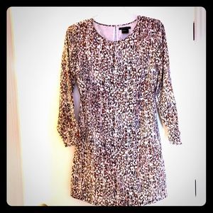 Armani Exchange Long Sleeve Dress with Tie Waist